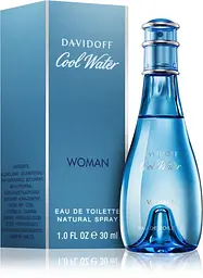 Оригінал Davidoff Cool Water Woman 30 мл Туалетна вода - мініатюра 2