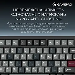 Клавіатура GamePro Asgard Yord Black (MK266BK) [152947] - мініатюра 6
