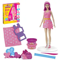 Набір для творчості з масою для ліплення Hasbro Barbie. Серця та волосся (G1357) - мініатюра 9