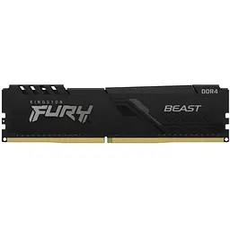 Модуль пам'яті для комп'ютера DDR4 16GB 3200 MHz Beast Black Kingston Fury (ex.HyperX) (KF432C16BB1/16WP)