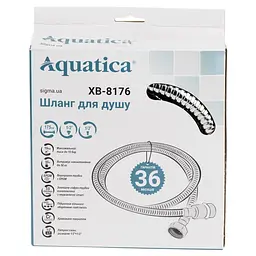 Шланг для ручного душу Aquatica 1/2" SS хромований з підшипником 175 см (9792022) - мініатюра 2