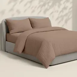 Наволочка Cosas Brown муслінова 50х70 см коричнева (019Muslin_Brown_50x70) - мініатюра 7