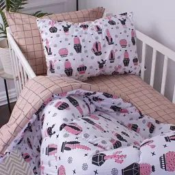 Простирадло MirSon Бязь 18-0004 Pink Cactus 200x220 см (2200010282788) - мініатюра 2
