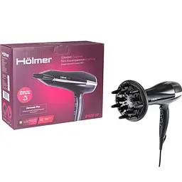 Фен для волосся Holmer HHD-240D чорний (HHD-240D) - мініатюра 8