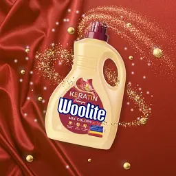 Засіб для прання рідкий Woolite для кольорових тканин з Кератином 1.8 л - мініатюра 2