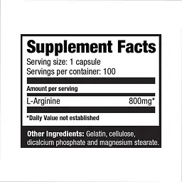 Амінокислота Ultimate Nutrition Arginine Power 800 мг 100 капсул - мініатюра 2