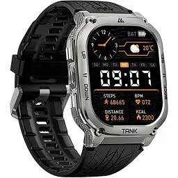 Смарт-годинник тактичний Kospet Tank M3 Silver (KTM0003S) - мініатюра 2