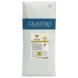 Корм Quattro Cat Adult Duck для дорослих котів з качкою 15 кг