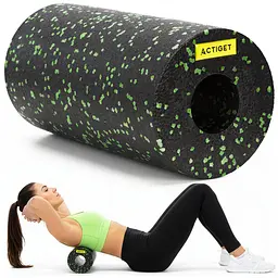 Масажний ролик Actiget EPP 29.5 x 15 см (валик, роллер) ACT0094 Black/Green - мініатюра 2