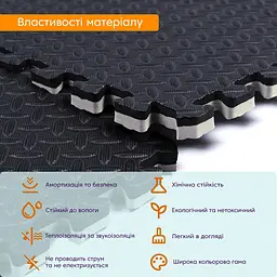 Підлогове двостороннє покриття GREY та BLACK 60*60cm*2cm (D) SW-00001843 - мініатюра 4