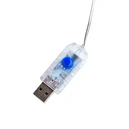 Гірлянда-нитка GarlandoPro Прищіпки 20 LED довжина 5 м, теплий білий (A65) - мініатюра 11