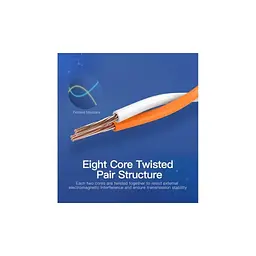 Патч-корд 0.5м, FTP cat 7 RJ-45 black Vention (ICABD) - мініатюра 4