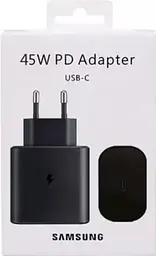 Зарядний пристрій адаптер блок Samsung 45 W Travel Adapter (EP-TA845NBE) w/o cable без кабелю чорний - мініатюра 4