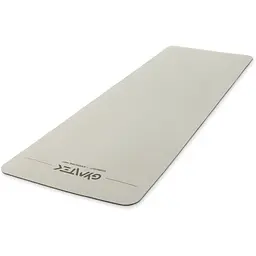 Килимок (мат) для фітнесу та йоги Gymtek Premium TPE 0,6см сіро-чорний - мініатюра 2