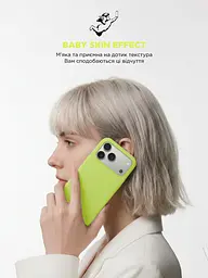 Силиконовый чехол с MagSafe для Apple iPhone 17 Pro, ICON2 MagCase, желтый, противоударный, панель с мягкой подкладкой, защита всего корпуса, поддержка беспроводной зарядки, совместим с защитными стеклами и пленками, ArmorStandart (ARM88992) - мініатюра 9