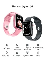 Дитячі смарт годинник-телефон LEMFO LT38 4G GPS SIM-карта геозона відеодзвінок White (17824) - мініатюра 8
