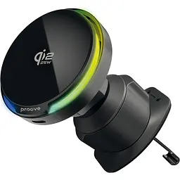 Автотримач із бездротовою зарядкою Proove Spark Qi2.2 25W Black (WHSQ25002001) [165615]