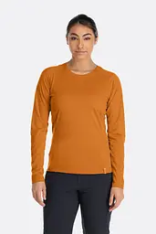 Жіноча футболка Rab Syncrino Base LS Tee Womens 8 Помаранчевий
