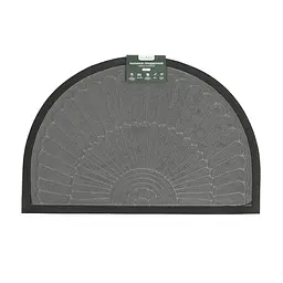 Килимок придверний Eco Fabric Промені півколо з кромкою сірий 40 х 60 см (4060-023)