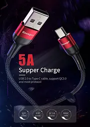 Зарядный кабель Super Quick Charge ESSAGER 5A Type-C 1метр - мініатюра 3