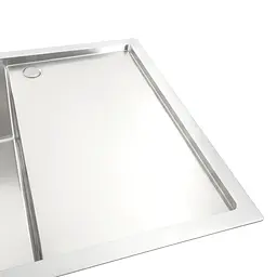 Кухонна мийка Platinum Handmade нержавійка 78х50 L (один отвір, квадратний сифон 3.0/1.0 мм) - мініатюра 4