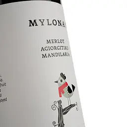 Вино Mylonas Merlot-Agiorgitiko-Mandilaria PGI Attiki червоне сухе 0.75 л - мініатюра 3