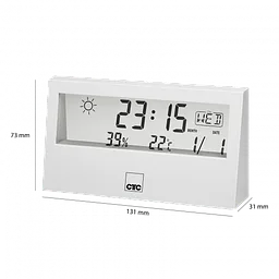 Метеостанція Clatronic WSU 7022 White - мініатюра 3
