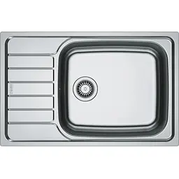 Кухонна мийка Franke Spark, нерж.сталь, прямокутник, з крилом, 780х500х160мм, чаша - 1, врізна, оборотна, SKL 611-78 XL, нерж декор