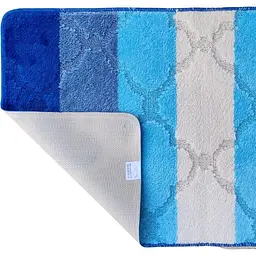 Набір килимків для ванної Vezzer Color line 60x100 та 60x50 см синій (VZC05246) - мініатюра 3