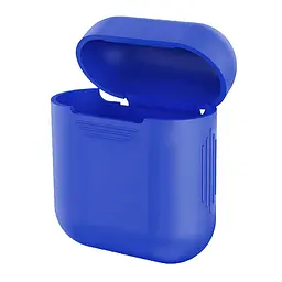 Чохол на Аїрподс Синій, силіконовий чохол для навушників Airpods 1/2 airpods чохол чохол для навушників - мініатюра 5