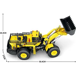 Конструктор Reobrix Mechanical Фронтальний навантажувач з пультом Yellow/Black (22009) [161077] - мініатюра 3