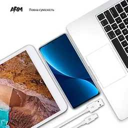 Кабель ArmorStandart AMD718L USB-C to USB Cable 1.2m white (ARM64298) - мініатюра 2