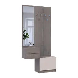 Передпокій Doros Сола 2+3 Канноло/Кашемір ДСП / дзеркало 105х40х215 (42005234) - мініатюра 9