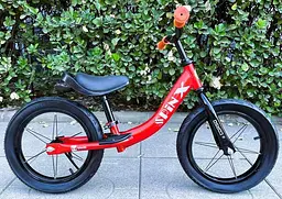 Велобіг Corso Spin-X, сталева рама, колесо 14", надувні колеса, підніжка, підставка для ніг, дзвоник PX-280-14 - мініатюра 2