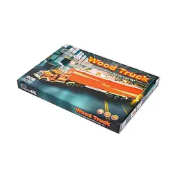 Дитячий дерев'яний 3D конструктор PuzzleOk Фура з причепом Puz-00952, 206 деталей - мініатюра 2