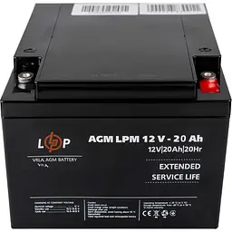Акумулятор LogicPower AGM 12V20Ah/240Wh [22882] [109166] - мініатюра 3