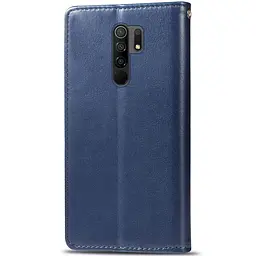 Шкіряний чохол-книжка GETMAN Gallant (PU) для Xiaomi Redmi Note 8 Pro Синій - мініатюра 2