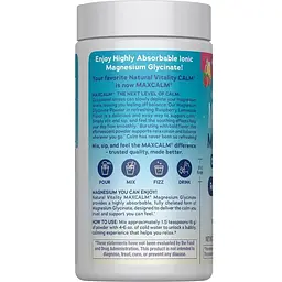 Магній гліцинат Natural Vitality CALM Magnesium Glycinate смак малинового лимонаду 142 г - мініатюра 3