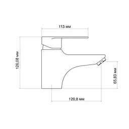 Змішувач для умивальника Lidz Tani 001F1 (k40) LDTAN001F1CRM44957 Chrome - мініатюра 2