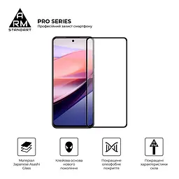 Захисне скло на ZTE Nubia Focus 5G з олеофобним покриттям, Pro, повне проклеювання, антистатичний і пиловідштовхуючий шар, 9H, самоклеючеся, 2.5D, на весь екран, антистатичний клей, ArmorStandart (ARM78909) - мініатюра 2