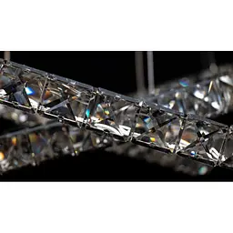 Кришталева led люстра Linisoln 7201W/650+400+200 - мініатюра 2