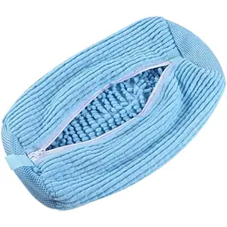 Мішок для прання взуття з мікрофібри Shoes Bag Блакитний, чохол для прання кросівок у пральній машині