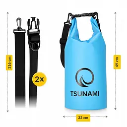 Гермомішок TSUNAMI Dry Pack 10 л водозахисний TS012 (P-5905973400046) - мініатюра 4