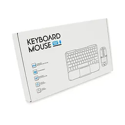 Бездротовий комплект YT-KB333 (KB+Mouse), (Eng / Pyc), 2.4G, 78 клавіш, White/Transparent, Box - мініатюра 2
