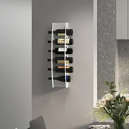 Полиця-тримач для вина Nice & Cozy WineLine на 6 пляшок біла - мініатюра 4