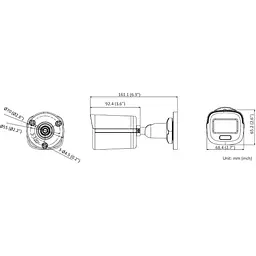 Камера Hikvision DS-2CE10DF3T-F зовнішня HDTVI (3.6 мм) - мініатюра 2