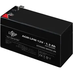 Акумулятор LogicPower AGM 12V [12V/1.3Ah/15.6Wh] [4131] [109153] - мініатюра 3