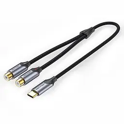 Кабель USB-C Male to 2RCA Female Vention 1.5m Black (BGVHG)