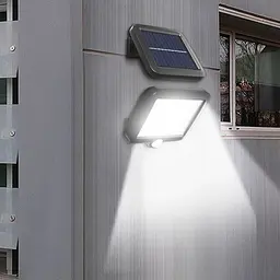 Світлодіодний акумуляторний вуличний LED ліхтар світильник з датчиком руху та сонячною батареєю лампа SL- F120 - мініатюра 5
