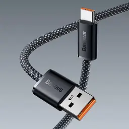 Кабель Baseus USB2.0AM-Type-C M, 1 м,(20V/5A), (100W) Dynamic Series Сірий,CALD000616 (CALD000616) - мініатюра 6